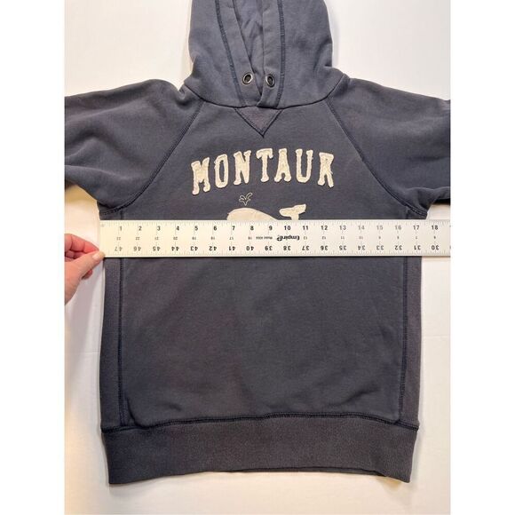 Montauk Appliqued Supersoft Hoodie w/ Whale Navy Blue 84 Brand Kids Size Medium - Picture 6 of 8